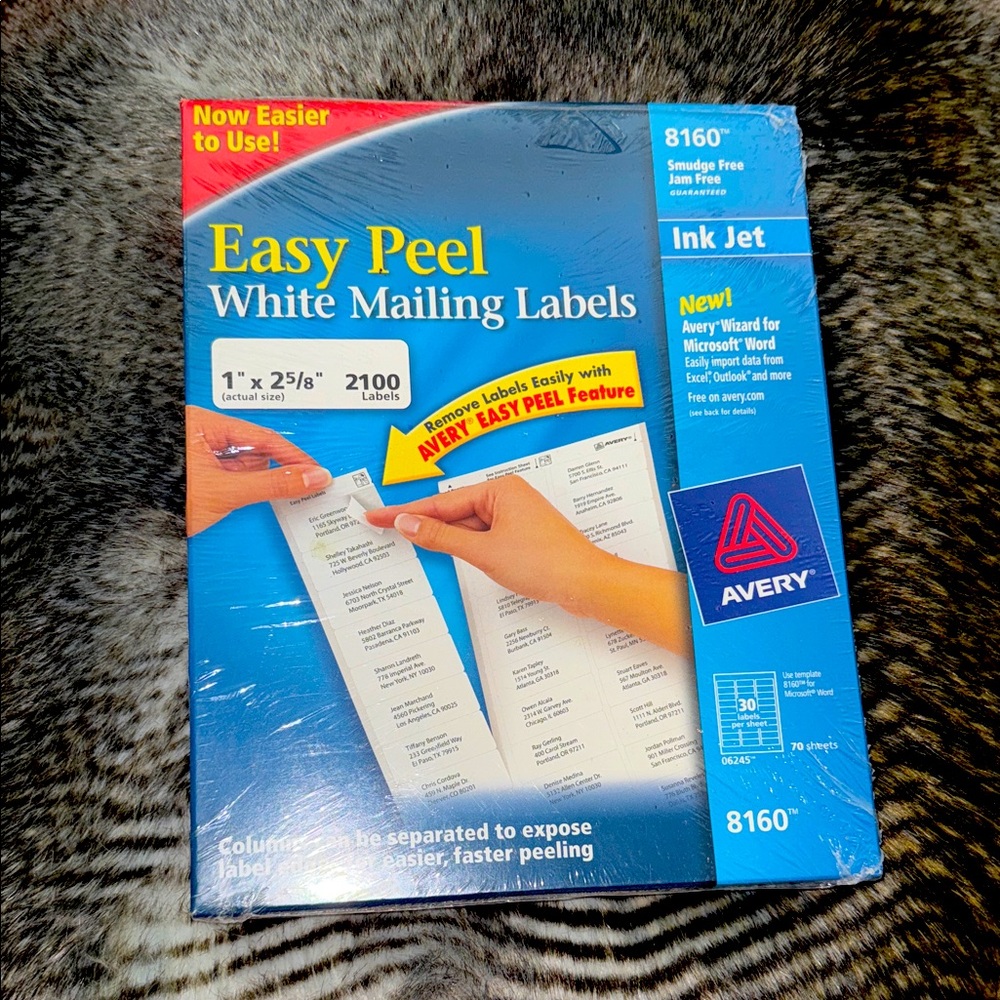 Avery Easy Peel White‎ Ink Jet Labels